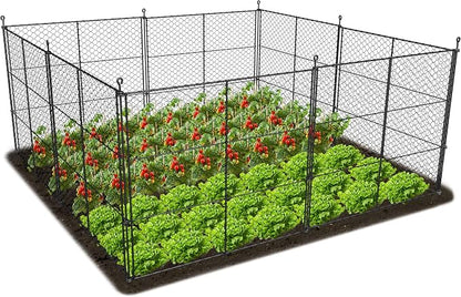 8 Panels Chicken Wire Plant Protectors, 19ft(L) x 24in(H) Plant Protectors from Animals, Raised Garden Bed Fencing, Garden Protection Bunny Barricades from Chicken Squirrels for Vegetables