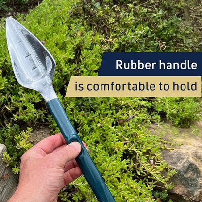 Kings County Tools Combo Garden Hand Tool | Combination Trowel & Rake | Trake Measures 17” | Use for Weeding, Planting and Transporting | Polished Cast-Aluminum