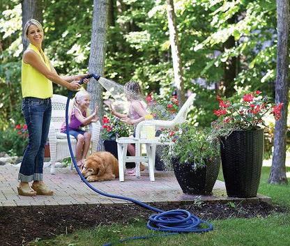 Dramm ColorStorm Premium Rubber Garden Hose – 50 ft Heavy Duty 5/8" Water Hose – Kink Resistant, Crush-Proof Nickel-Plated Couplings – Made in USA - Orange