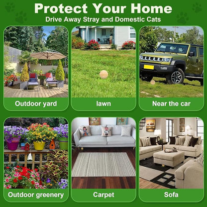 Cat and Dog Deterrent Outdoor, 24 Pcs Natural Cat Repellent Outdoor, Peppermint Oil Cat Deterrent Outdoor & Indoor, Keep Cats Out of Yard Permanently, Keep Cats Off Lawn Garden Furniture Flower