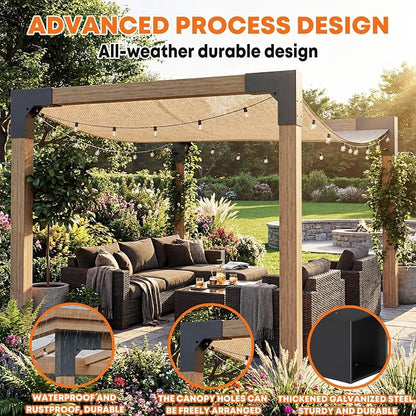 4 Pcs Pergola DIY Bracket Kits, 2-Way L Shaped Corner Brackets for 4" x 4"(Actual:3.5" x 3.5") Indoor and Outdoor Wood Post Structures, DIY 90° Right Corner Brackets, for Gazebos, Patios, Porchs