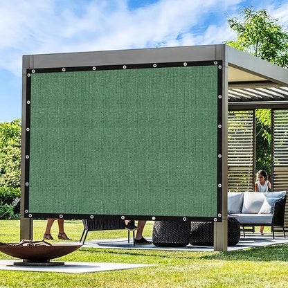 Artpuch Outdoor Pergola Shade Cover 4' X 8' Sun Shade Cloth with Grommets, 90% UV Protection Canopy Patio Privacy Screen (Customized Available) GN107, Green