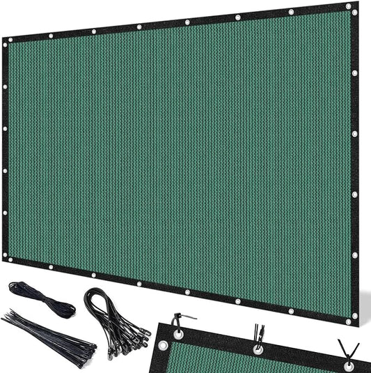 Artpuch 90% Sun Shade Cloth, 10 x 20 FT Pergola Shade Cover Canopy with Grommets, Sun Screen Fabric Tarp for Patio, Outdoor, Garden, Backyard, Green