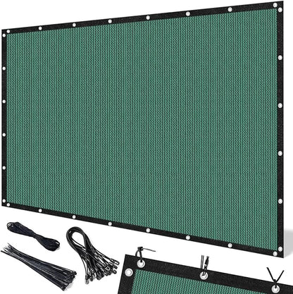 Artpuch 90% Sun Shade Cloth, 6 x 12 FT Pergola Shade Cover Canopy with Grommets, Sun Screen Fabric Tarp for Patio, Outdoor, Garden, Backyard, Green