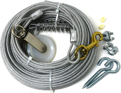 Four Paws Heavy Weight Trolley Exerciser Silver 75 Feet