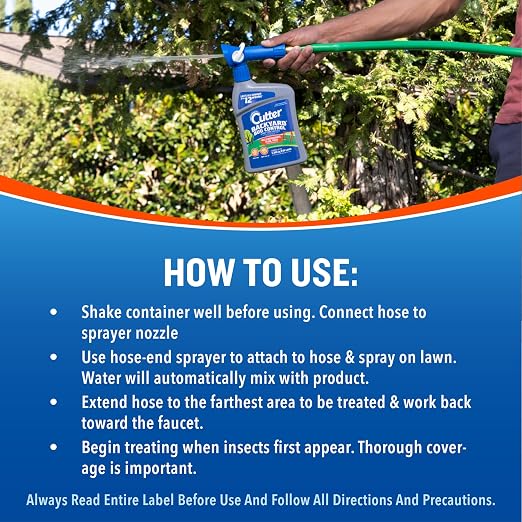 Cutter Backyard Bug Control Spray Concentrate (2 Pack), Kills Mosquitoes, Fleas & Listed Ants, 32 fl Ounce