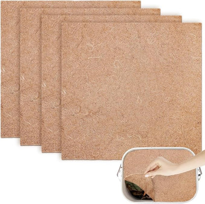4 Pieces Worm Blanket,2 ftx2 ft Worm Blanket for Compost,Jute Fibre Worms Compost Blankets Fits Most Worm Bin Farm