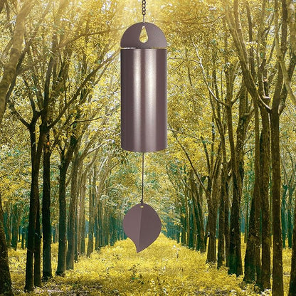 Deep Tone Wind Chimes for Outside, 26-Inch Memorial Serenity Bell | Sounds Like Church Bells, Mute Mode, Large Hanging Bell, Heavy Duty Steel, Garden or Patio Décor