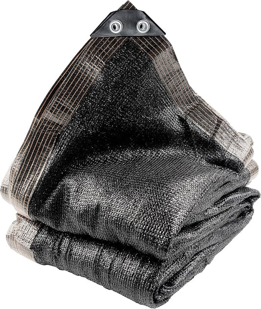 Shade Cloth, 20FT X 48FT 90% Black Outdoor Woven Sun Shade with Grommets, Durable Breathable Netting Shading Antifreezing for Patio, Garden, DIY Home, Plants Cover, Greenhouse, Dog Kennel