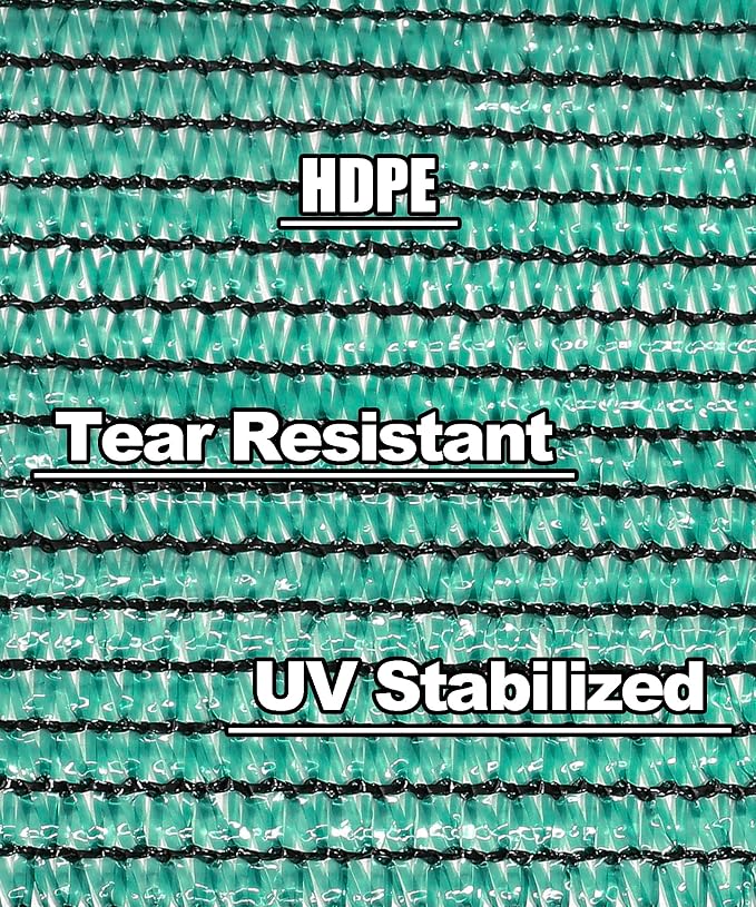 70% Green Colored Shade Cloth 12ft x 14ft Sun Shade Netting with Grommets | Breathable UV Block Balanced Shade for Garden, Plants Cover Patio, Pergola, Chicken Coop, Kennel, Vegetables, Greenhouse