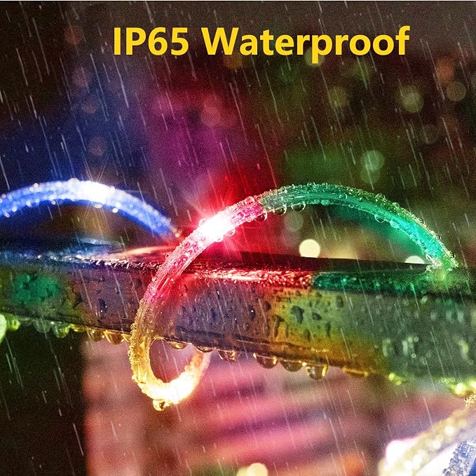 KNONEW 164FT 1000LED Rope Lights for Outside,Outdoor String Lights Waterproof 8 Modes Clear Tube Light for Indoor,Bedroom,Wedding,Garden,Patio,Christmas,Tree,Rv,Holiday Decoration(Multicolor)