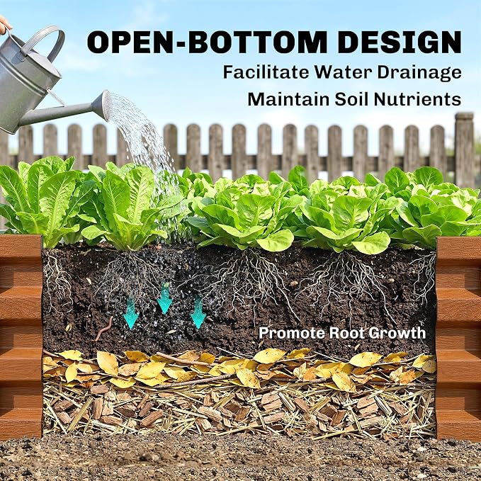Outsunny Galvanized Raised Garden Bed, 4' x 2' x 1' Metal Planter Box, for Growing Vegetables, Flowers, Herbs, Succulents, Brown
