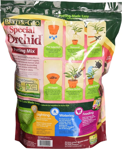 Better-Gro 50000, 4-Quart, 1 and Better-Gro 50450 PKG Orchid Moss, 190 cu. in, Tan