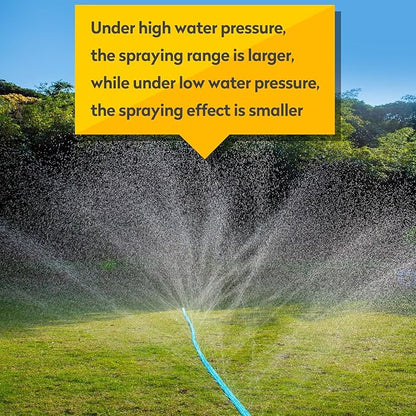 Winisok Upgrade Flat Sprinkler Soaker Hose for Garden, Heavy Duty 3-Tube Lawn Irrigation Hose with Landscape Stakes, No-Kink Flexible Watering Hose for Yard, Plants (50FT x 2Packs)
