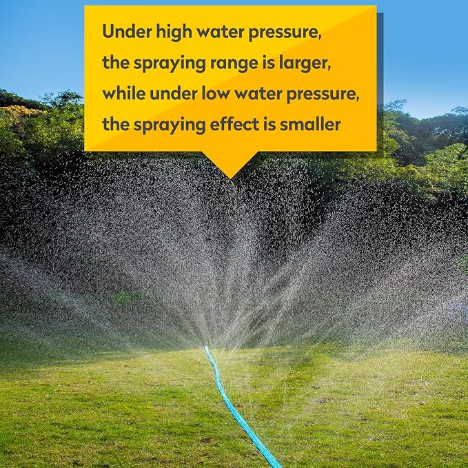 Winisok Upgrade Flat Sprinkler Soaker Hose for Garden, Heavy Duty 3-Tube Lawn Irrigation Hose with Landscape Stakes, No-Kink Flexible Watering Hose for Yard, Plants (75FT)