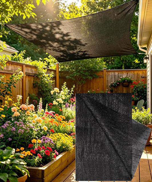 Black Sun Shade Cloth for Garden, 90-95% Sunblock Shade Mesh Tarp 3 x 10FT | Shade Cover for Plants, Greenhouse, Vegetables, Patio, Car Cover, Pergola Cover, Canopy, Backyard, Lawn, and Outdoor Use