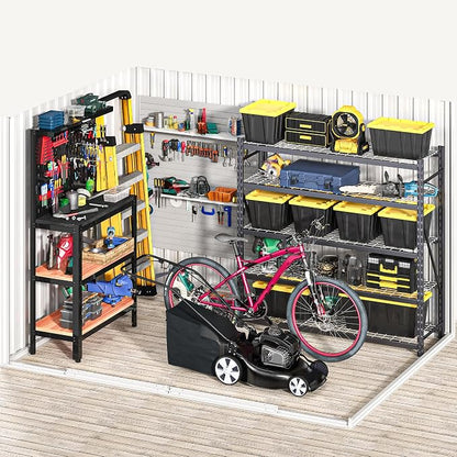 DWVO 7'x5' Large Metal Outdoor Storage Shed, Heavy Duty Tool Storage Sheds for Backyard Patio Lawn - Ideal for Bicycles, Garden Tools, and Lawn Equipment, Easy-to-Assemble, Brown