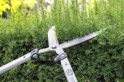 FELCO F250-63 Swiss Made Hedge Shears for Gardening – 25" Lightweight Precision Clippers for Shrub Trimming | Hedge Scissors | Trimmer Tool with Chromed Carbon Blades | I-Beam Handles
