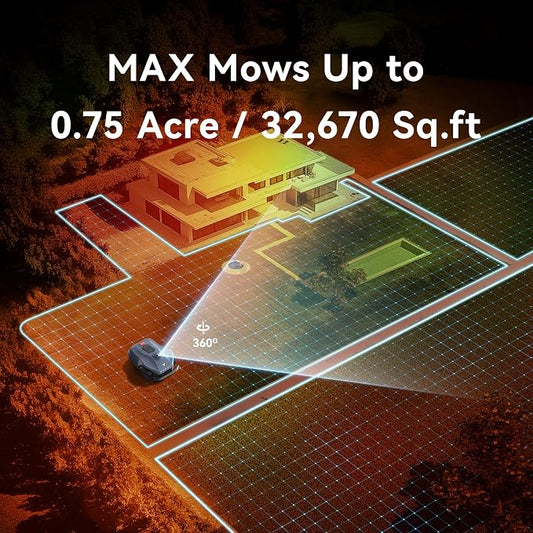 Neomow X SE Robot Lawn Mower Perimeter Wire Free for 0.75 Acre 3D LiDAR SLAM+Vision Mapping robotic lawnmower with 4G, No RTK Antenna Required, AI Obstacle Avoidance, App Control, GPS Anti-Theft, 13Ah