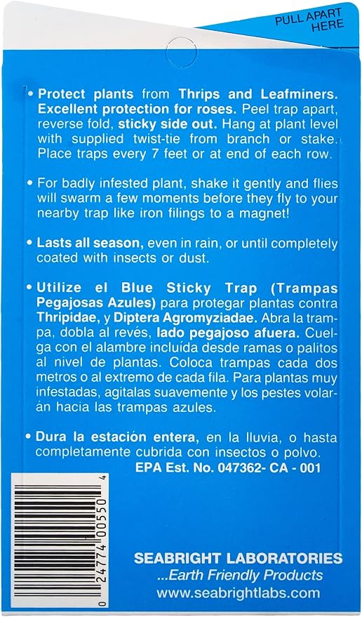 Seabright HGSLTLT Sticky Thrip Leafminer Trap, Pack of 5