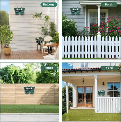 2026 Solar Ultrasonic Bird Repellent Devices Bird Deterrents for Outside IP65 Pigeon Repeller Outdoor Animal Repellent to Keep Woodpecker Pigeon Out of Balconies Patio Garden Farm