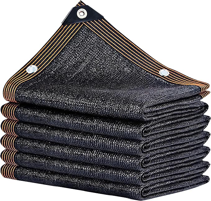 winemana 90% Shade Cloth, Dog Kennel Shade Cover, 6.5 x 20 FT Sturdy Durable Sunblock Shade Mesh Tarp with Grommets for Patio Plants Greenhouse Chicken Coop Porch