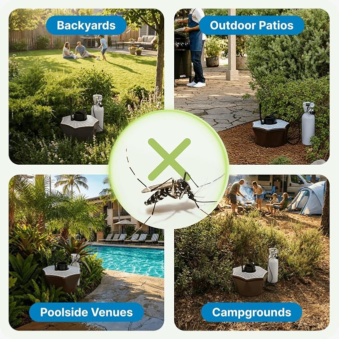 Biogents Mosquitaire Outdoor Mosquito Trap with CO₂ Booster & Sweetscent Lure | Eco-Friendly, Pesticide-Free, Pet-Safe Repellent Alternative | Electric Catcher for Comprehensive Mosquito Control