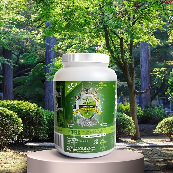 Deer Repellent Systemic Granules 3 lb – Long-Lasting Animal Repellent for Lawn, Garden & Landscape – Ready-to-Use Granular Formula