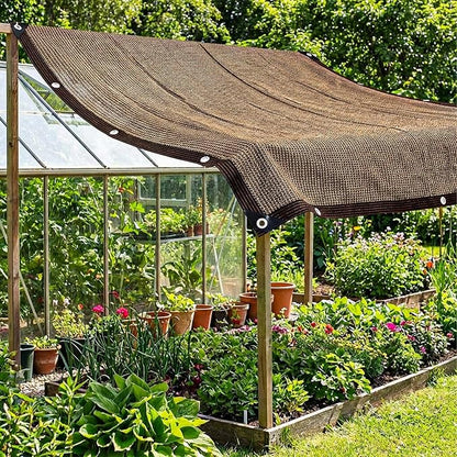 80% Shade Cloth, Durable Mesh Tarp with Grommets, Garden Sunblock Shade Cloth Shading Antifreezing for Plants Cover, Greenhouse, Barns Kennel, Patio, Tomatoes