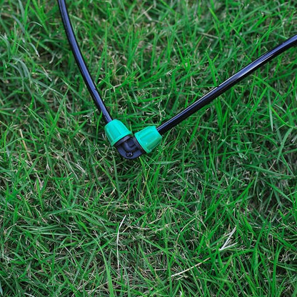 1/4 inch Drip Irrigation Fittings, Lock Barbed Elbow for ¼ in. tubing; Tubing Outside Diameter (OD) is 0.250 in., Internal Diameter (ID) is 0.170. in.(20Pcs/Pack) (Green-Elbow)