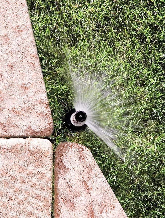 Rain Bird 1804AP8PRS Pressure Regulating (PRS) Professional Pop-Up Sprinkler, Adjustable 0-360° Pattern, 6' - 8' Spray Distance, 4" Pop-up Height