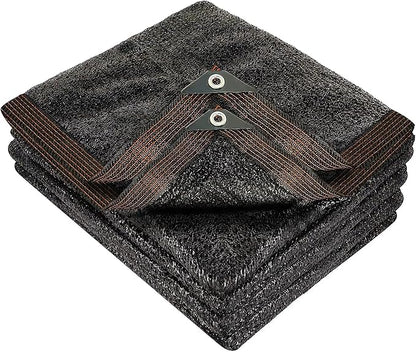 winemana 50% Black Shade Cloth, 8 x 20 FT Durable Mesh Tarp with Grommets, Garden Sunblock Shade Cloth Shading Antifreezing for Plants Cover, Greenhouse, Barns Kennel, Patio, Tomatoes