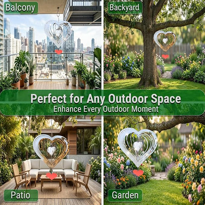 Reflective Bird Deterrents for Outside – Bird Repellent Devices Outdoor – 3D Wind Spinners Outdoor Garden Decor – Bird Repellent to Keep Woodpecker & Pigeons Away from Window Roof (Style 5)