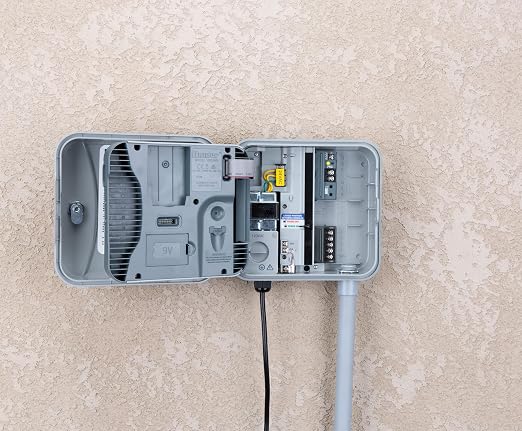 Hunter Pro-C Sprinkler Timer, 4-Zone Indoor/Outdoor Irrigation Controller | Indoor/outdoor 4-zone irrigation controller, Hydrawise compatible, WaterSense certified, expandable to 32 stations