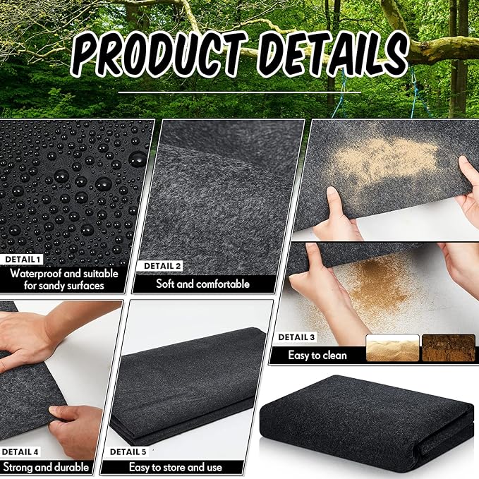 Haull Shed Floor Mat 10 x 14 ft Outdoor Waterproof Nonslip Durable Storage Sheds Protector Rug for Carport Patio Garage Garden Spring Summer Outdoor, Storage Shed Not Included