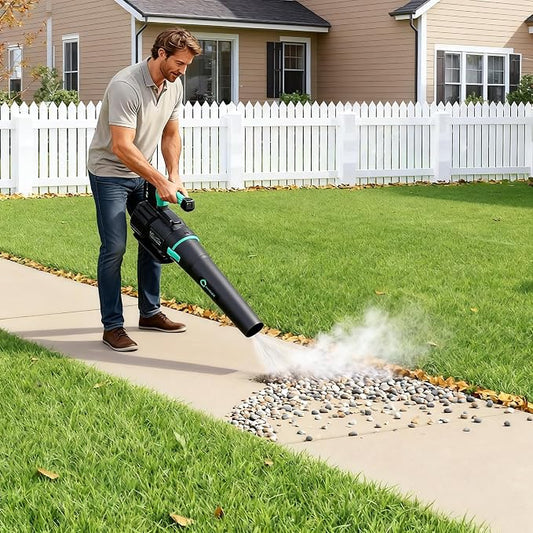 Garvee Brushless Leaf Blower Cordless- 20V Electric Leaf Blower & 2 Speed * 4.0Ah Battery Powered, 1*Charger Leaf Blowers for Lawn Care (650 CFM Blower Kit & 4.0 Ah Battery)