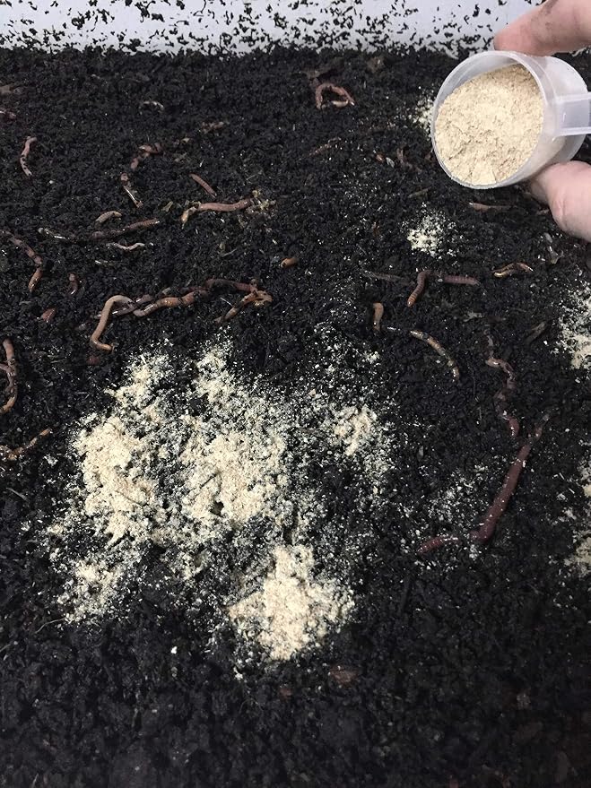 NightCrawlers, Superworms, Red Wigglers, Compost & Bait Worm Food, 2 Lbs (2 Lbs)