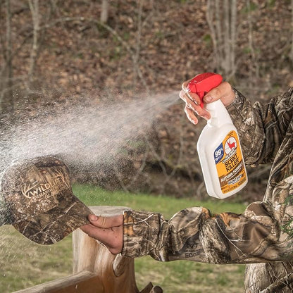 Wildlife Research Center Super Charged Scent Killer Autumn Formula Spray & Refill – Hunting Odor Eliminator with Scent of the Forest Floor – Works for Days – Deer (48 FL OZ Combo)