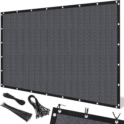 Artpuch 90% Sun Shade Cloth, 6 x 20 FT Pergola Shade Cover Canopy with Grommets, Sun Screen Fabric Tarp for Patio, Outdoor, Garden, Backyard, Dark Grey