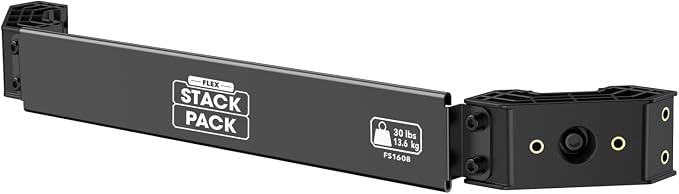 FLEX Stack Pack Side Mount Rails 2-Pack, for Mounting Track-Lock Attachments - FS1608-2