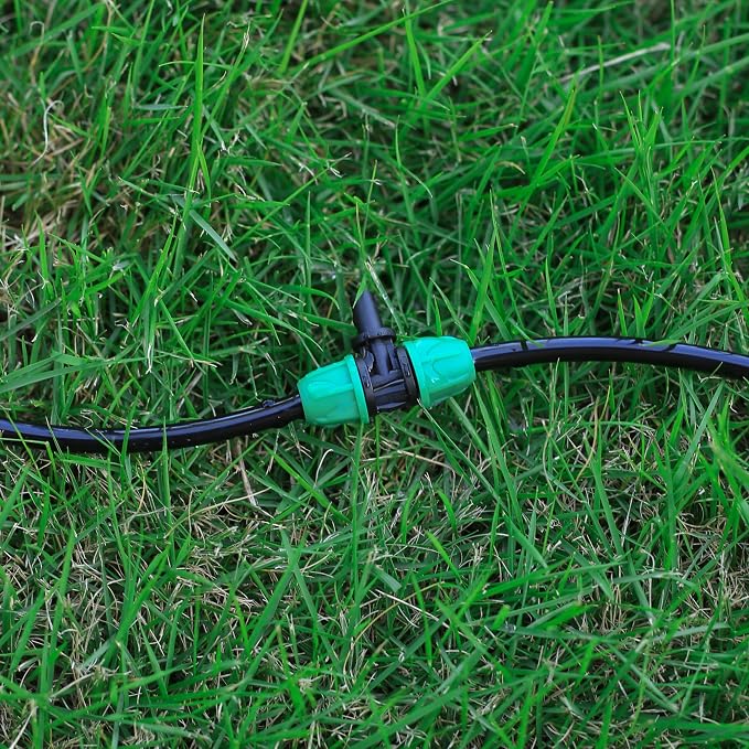 6mm to 1/4 Inch Barb Tee for for ¼ in. tubing; Tubing Outside Diameter (OD) is 0.250 in., Internal Diameter (ID) is 0.170. in. (20Pcs/Pack) (Green-1/4" to 6mm)