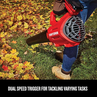 CRAFTSMAN 20V MAX WEEDWACKER String Trimmer and Leaf Blower Combo Kit, Battery and Charger Included (CMCK197M1)