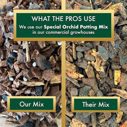 Better-Gro Special Orchid Mix - Premium Grade Orchid Bark Potting Mix for Potting, Repotting, Enhanced Drainage, Air Flow & Root Ventilation, for Phalaenopsis, Cattleyas, Dendrobiums, 8 Quarts