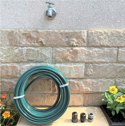 Eden 94051 Rubber Garden Hose 1/2 in. x 50 ft, DIY Hose Set (Pack of 4)
