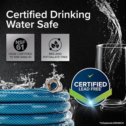 Camco TastePURE Drinking Water Hose, 35-Foot, 5/8-Inch Diameter | Heavy-Duty No-Kink Design | NSF Drinking Water Safe | For Camper/RV | Pack of 3