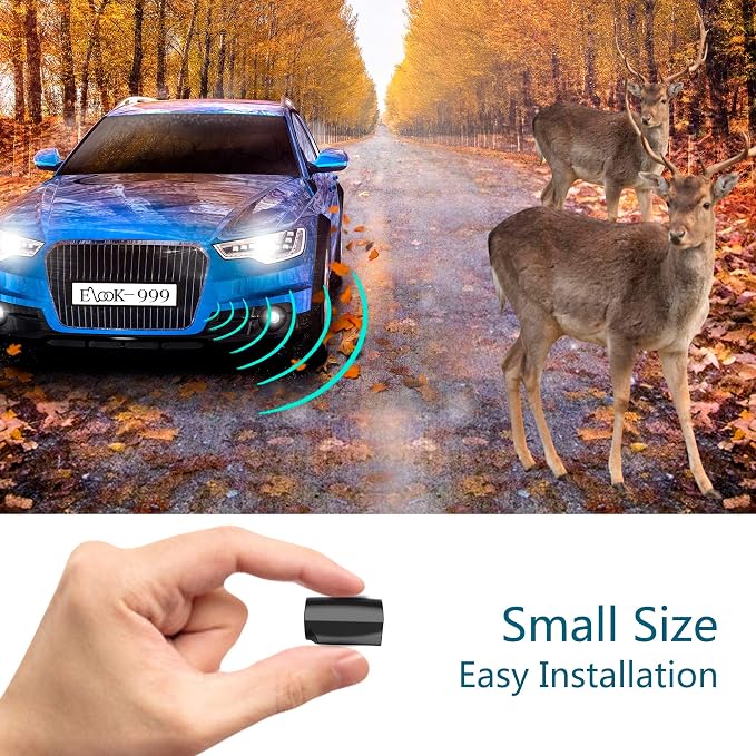 Elook Deer Warning Whistles Device for Car, Save Deer Whistle with Upgraded Acrylic Double-Sided Tape, Mini Size, 2 Pack (Patent Registered) | Save Deer,Acrylic Double-Sided Tape,Mini Size,Patent Registered
