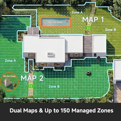 [All-Terrain Wire-Free] DREAME A3 AWD 1000 Robot Lawn Mower, 360° 3D LiDAR & AI Dual Vision Smart Robotic Mower for 0.25 Acre, 80% Slopes & 45min Fast Charge