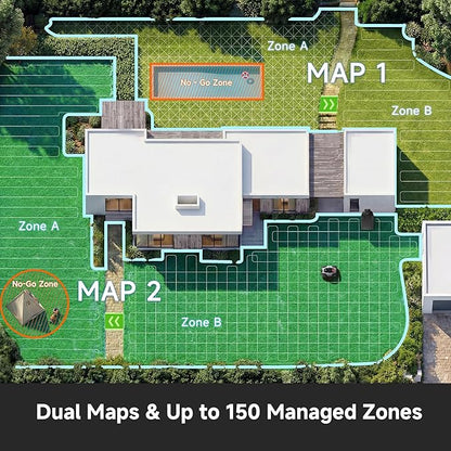 [All-Terrain Wire-Free] DREAME A3 AWD 2000 LiDAR Robot Lawn Mower A3 AWD 2000 + Cleaning Set + Blade Set, 360° 3D LiDAR & AI Dual Vision Smart Robotic Mowers for 0.5 Acre