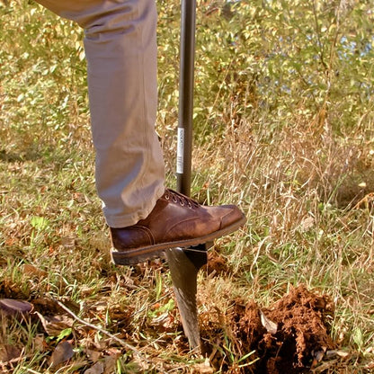 Root Slayer RS241 Long Handle Steel Garden Shovel, Black