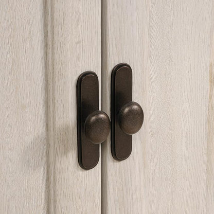 Sauder Edge Water Accent Storage Cabinet with Doors, Utility Cabinet, in Chalked Chestnut finish
